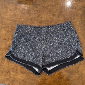 Athleta Black and Gray Athletic Shorts with Modern Fit